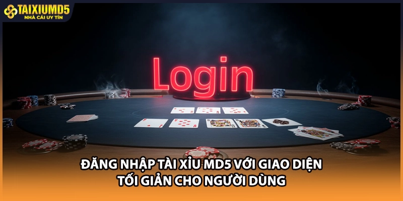 Đăng nhập Tài xỉu MD5 với giao diện tối giản cho người dùng